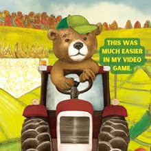 Bear at a video game arcade